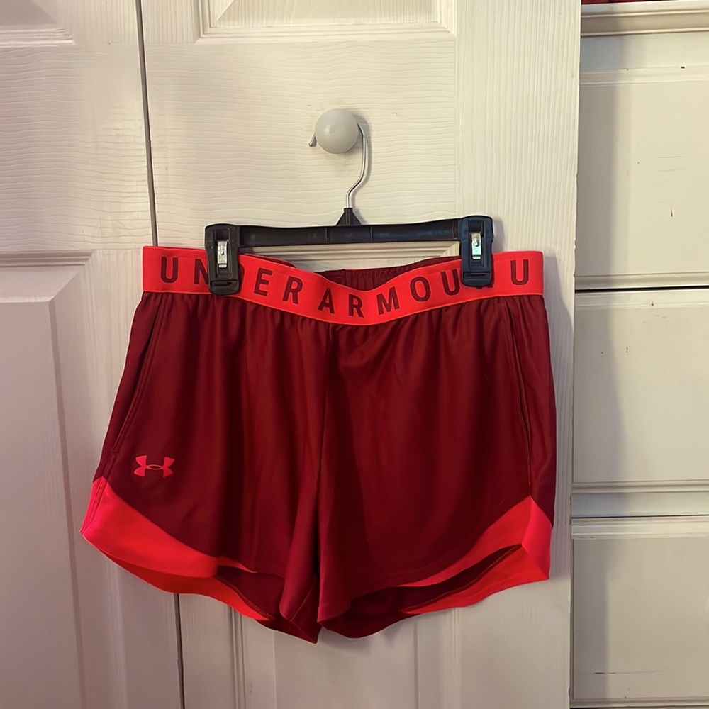 Under Armour athletic shorts, cozy, stretchy